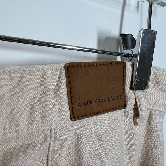 American Eagle Women’s Size 8 Long Tall 90’s Straight Painter Beige Jeans Pants - Picture 7 of 12